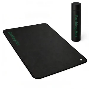 Black PU Leather Conductive Anti-Static Grounding Mat Earthing Pad for Office and Study