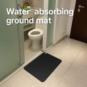 Black PU Water Absorbent Grounding Mat Conductive Non Slip Earthing Pad Entryway & Floor OEM/ODM