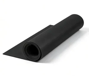 Black Rubber Coil Gym Flooring