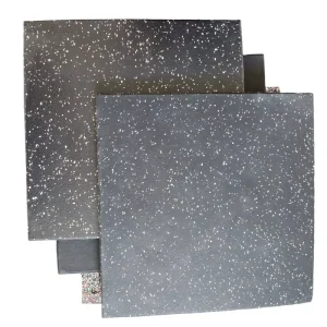 Black Rubber Flooring Tiles Heavy Duty Commercial Use Gym Mat Fire Retardant Mold Resistant Anti-Static Eco-Friendly Fitness