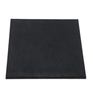 Black Rubber Gym Floor Mat 1000mm X 1000mm X 20mm Crossfit Rubber Gym Flooring EPDM Dots