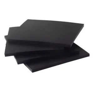 Black Rubber Mat Wear Resistant Anti Slip Electrically Insulating Shock Absorption Pad for Industrial Floor Workshop Machinery