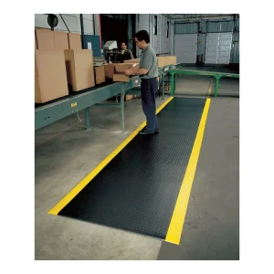 Black and Yellow Anti Static ESD Anti Fatigue Rubber Floor Mat for Industrial Workshop