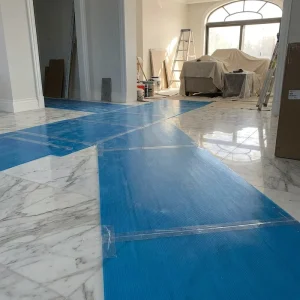 Blue 2mm 3mm Polypropylene (PP) Corrugated Eco-Friendly Waterproof Floor Protection Board Cutting Service for Marble and Wood Floors