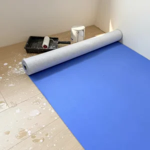 Blue Color Breathable Sticky Felt Floor Protection Roll Protective Flooring Painter Fleece Self-adhesive Covering