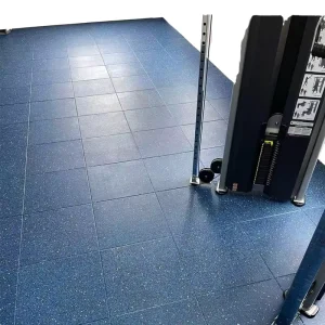 Blue EPDM Rubber Gym Flooring, 20 mm, Fitness Floor Mat for Sports Centers