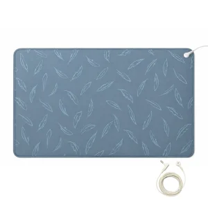 Blue Feather Pattern Grounding Mat Natural Rubber + Conductive PU for Home Office Anti-Static Use