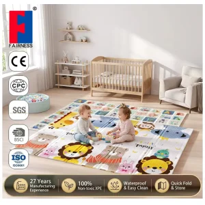 Boho Design Reversible Waterproof Portable 2cm BPA-Free XPE Activity Play Mat
