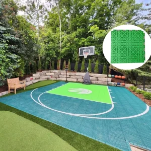 Breathable Customised 1×1 Feet Outdoor Basketball Court PP Interlocking Tiles Floor for Volleyball Badminton Sports Ground