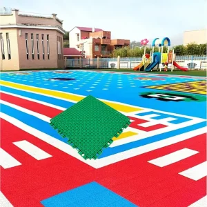 Breathable PP Interlocking Modular Floor Tiles for Kindergarten Play Areas, Easy Installation, Outdoor