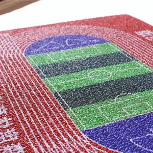 Breathable Permeable Plastic Running Track Flooring for School Playground Anti Bacterial Eco Friendly Indoor Outdoor Use
