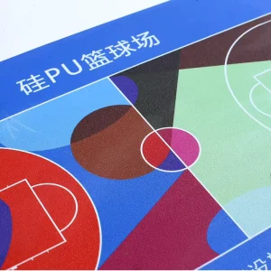 Breathable Plastic Sports Flooring for Volleyball and Badminton Courts with Shock Absorption and Eco Friendly Design