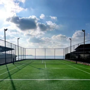 Bright Green Blue Tennis Grass Reinforced Turf Cold Resistant Artificial Lawn for Campus Landscape Outdoor Activity Spot