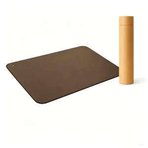 Brown PU Leather Conductive Anti-Static Grounding Mat for Desk or Floor Use, Factory Direct Supply