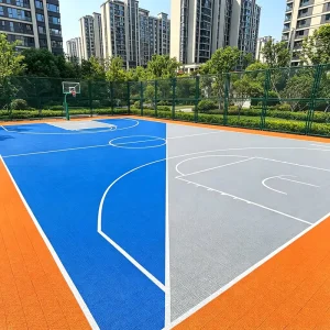 Budget Price Plastic Outdoor Sport Floor High Resilience Interlocking Sports Flooring for Outdoor Sports Courts