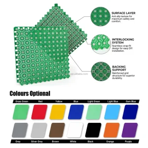 Bulk Supply Modular PP Tennis Sports Flooring for Distributors Contractors Facility Operators and Court Builders