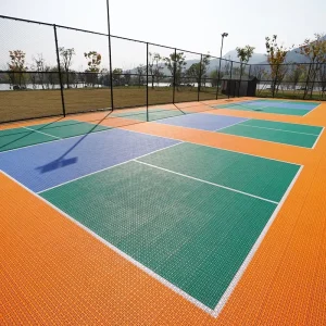 CE-Approved Modular PP Interlocking Tiles for Indoor and Outdoor Pickleball Courts
