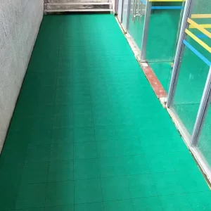 CE-Certified Interlocking Sports Court Floor Tiles, School and Kindergarten Use