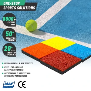 CE-Certified PU SBR EPDM Rubber Sports Flooring for Playgrounds and Walking Paths