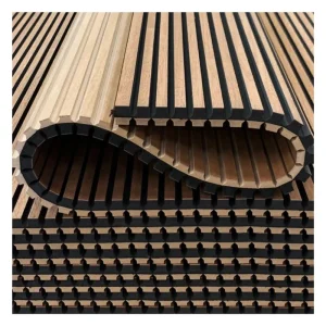 CE Mark 3D MDF Wood Acoustic Wall Panel Eco Friendly Soundproof Indoor Decoration Acoustic Wall Panel