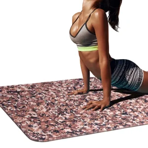 Camo Recycled TPE Yoga Mat for Yoga, Pilates, and Floor Exercises