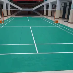 Can Be Customized Crystal Sand Indoor Badminton Court Environmental protection Material Pvc Sports Floor