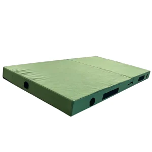 Canvas Crash Mat Portable Two-Fold Anti-Slip Sweat-Resistant Cushion Pad for Taekwondo Yoga Gym Training