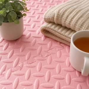 Carpet-Texture EVA Interlocking Floor Mats Anti-Slip Waterproof Soft Foam Tiles Home Bedroom Living Room Custom OEM