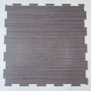 Carpet-Textured Scratch-Resistant Durable LVT Click Flooring Self Adhesive