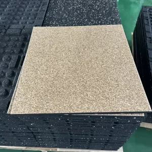 China Direct Manufacturer Shock Absorbing Rubber Mat for Fitness Area Rubber Tile for Gym Non toxic Rubber Floor