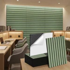 China Factory Eco Friendly Decorative 3D Polyester Fiber Acoustic Panels Soundproof Wall Board
