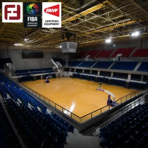 China Factory Fast Assembly Interlocking Floor Tiles Modular Wooden Sports Floor Basketball Gym Badminton Multi Purpose Indoor