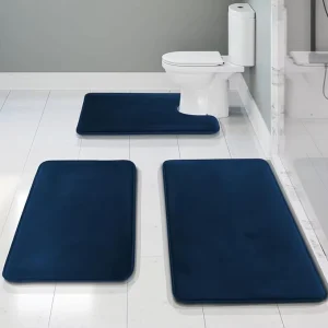 China Factory Microfiber Bath Mat, Super-Soft Velvet Surface, Non-Slip PVC Backing, Absorbent Bath Rug