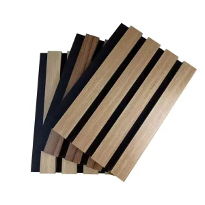 China Factory Natural Acoustic Wood Wall Panel Modern Design Flexible Soundproofing for Living Room and Hotel Model Akupanel