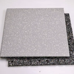 China Manufacturer Gym Rubber Tile With 100% EPDM Flecks