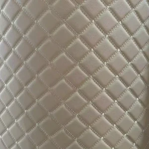 China Manufacturer Quilted Leather Car Floor Mat Roll Material Custom Colors and Patterns