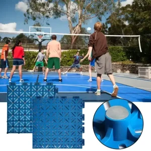 China Vinyl Pvc Tpe pp Mat Outside Volleyball Ground Interlock Sport Floor Tile