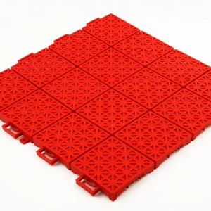 Classic Soft Connection PP Artificial Grass Interlocking Tiles for Outdoor Basketball Courts