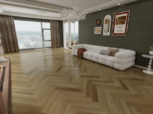Click PVC Vinyl Plank 7mm 8mm Luxury Indoor Herringbone Modern Supermarket SPC Flooring