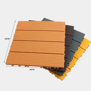 Click WPC Flooring 30x30cm Waterproof Anti-Slip Anti-Bacteria Fireproof Wear Resistant Outdoor Flooring