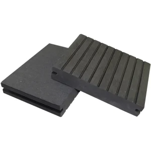 Co-Extrusion WPC Hollow Decking Outdoor Wood Plastic Composite Flooring Interlocking Dual Lock 18mm