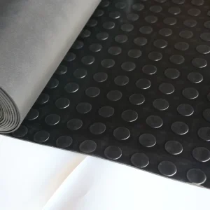 Coin-shaped Rubber Floor Mat Anti-slip Circular Stud Coin-shaped Rubber Floor Mat