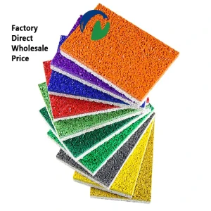 Color EPDM Rubber Granules Playground Running Track Rubber Particles Kindergarten Gym Sport Court Safety Flooring