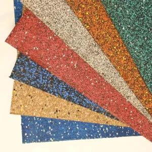 Colored Rubber Outdoor Playground Mat, 15 mm/20 mm, Waterproof, Fireproof