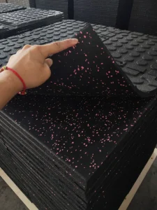 Colorful Customizable Anti-Static EPDM Rubber Gym Flooring Tiles-Durable Shock-Absorbing Non-Slip Washable