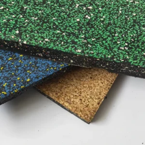 Colorful EPDM Composite Rubber Flooring 50x50cm 100x100cm 1.5-3cm Thick for Gym Playground Kindergarten Shooting Range