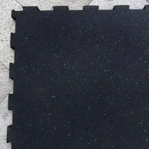 Colorful Interlocking Rubber Floor Tiles Safety Shock Absorption Non Toxic Rubber Flooring Mats
