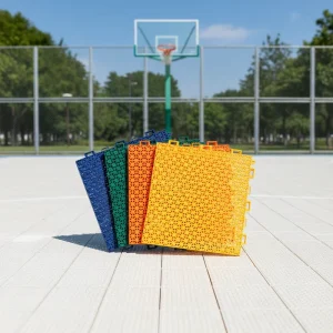 Colorful Plastic Outdoor Removable Sports Floor Mat for Basketball Court