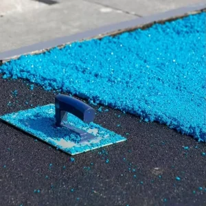 Colorful Wet-Pour EPDM Rubber Crumb Flooring, 8mm, for Soccer Courts and Children’s Use