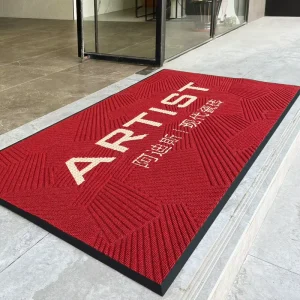 Commercial Custom Logo PET 11 mm Thick Non-Slip Absorbent Entrance Floor Mat